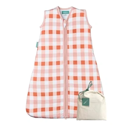 Immagine di molis&amp;co Sacco Nanna 1 TOG primaverile e autunno per Neonato da 6 18 mesi 100% Cotone (Certificato Oeko Tex) Leggermente Imbotito, Senza Maniche Canyon Check