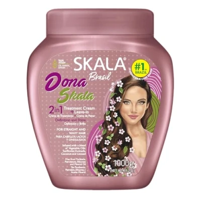Immagine di SKALA EXPERT MASCHERA/BALSAMO, CREMA STYLING o CO WASH &quot;Dona&quot; 1000ml 100% VEGANO Oli vegetali che aiutano a rinforzare e donare lucentezza ai capelli. ADATTO AL METODO CURLY