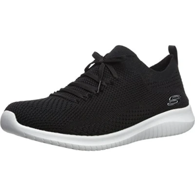 Immagine di Skechers Ultra Flex Statements, Scarpe da ginnastica basse Donna, Nero Black White, 39.5 EU