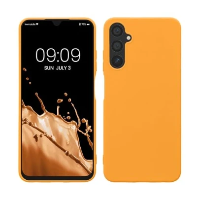 Immagine di kwmobile Custodia Compatibile con Samsung Galaxy A05s Cover Back Case per Smartphone in Silicone TPU Protezione Gommata arancia fruttata