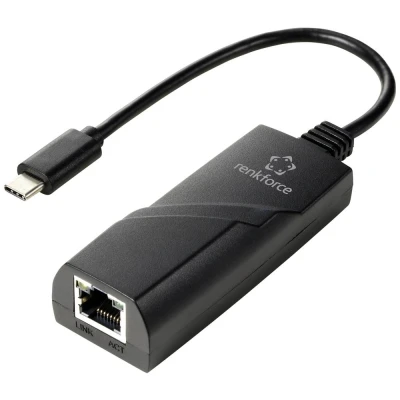 Immagine di Renkforce RF TCA 330 Adattatore di rete 1000 MBit/s USB C® 5Gbps, LAN (10/100/1000 Mbit / s)