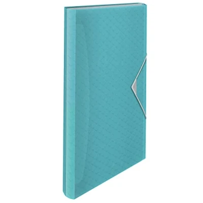 Immagine di Esselte Cartella Portadocumenti Espandibile in Formato A4 con 5 Divisori e 1 Spazio per i Quaderni, Utilizzabile a Casa Ufficio, Gamma Colour&#039;Breeze, 330 mm x 260 25 Blu