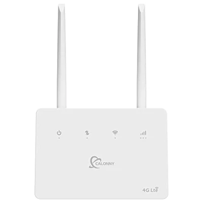 Immagine di Calonny Router 4G LTE WiFi con SIM cat4 300mbps Wreless Modem,Porta LAN/WAN,Senza configurazione,Antenne,Alternativa per ADSL,non navigare modifica APN Applica A negozio/casa/camper