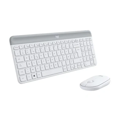 Immagine di Logitech MK470 Kit Mouse e Tastiera, Layout ‎Francese Azerty, Bianco