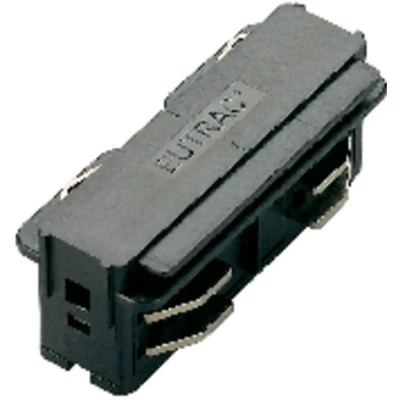 Immagine di Eutrac 145564 Componente per sistema su binario ad alta tensione Connettore dritto SLV Grigio Argento