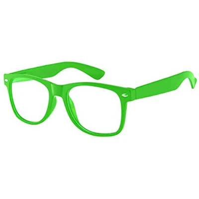 Immagine di Boolavard Kids Nerd Occhiali Clear Lens Geek Finti per Ragazze Ragazzi età 4 12 (Verde)