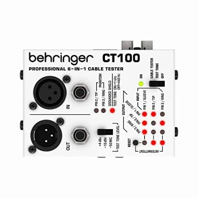 Immagine di Behringer CT100 Tester per cavi professionale 6 in 1