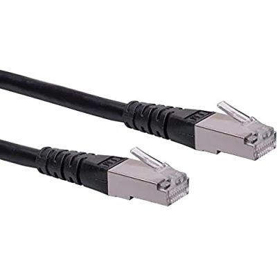 Immagine di Roline 21.15.1375 RJ45 cavo di rete, patch CAT 6 S/FTP 7.00 m Nero doppia schermatura 1 pz.