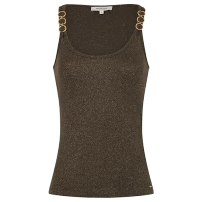 Immagine di Morgan THIN Straps Top, Donna, Taglia: XS, Vert kaki