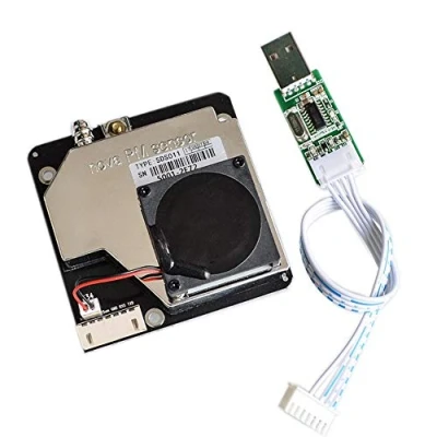 Immagine di DollaTek PM Sensor SDS011 Sensore di rilevamento della qualità dell&#039;Aria ad Alta precisione PM2.5 Sensori Polvere Eccellente Uscita Digitale