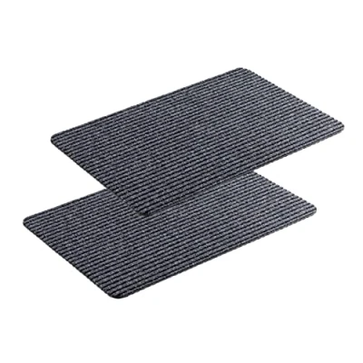 Immagine di Astra zerbino interno grigio antisdrucciolo 40x60 cm set di 2 idrorepellente Rib Line resistente e antistatico
