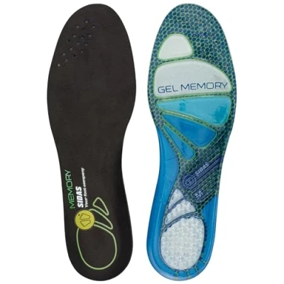 Immagine di Sidas Solette Cushioning Gel Memory Solette, Unisex Adulto, Black, XXL