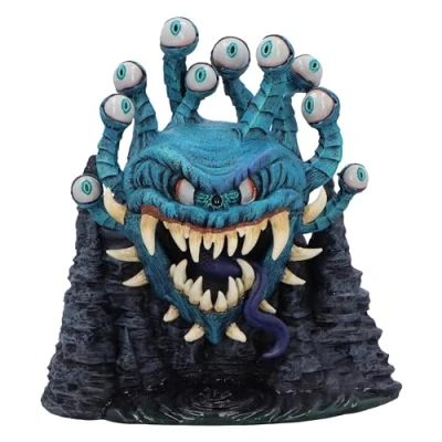 Immagine di Nemesis Now Dungeons &amp; Dragons Beholder Box 15 cm, resina, merchandising ufficiale Dragons, scatola per dadi D&amp;D, design unico della in sapientemente dipinta a mano