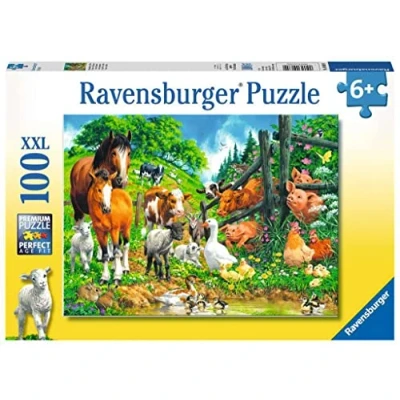 Immagine di Ravensburger Assemblea degli Animali Puzzle 100 Pezzi, Multicolore, 10689