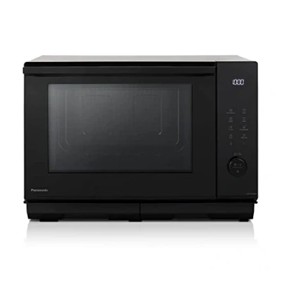 Immagine di Panasonic NN DS59NMETG Forno Microonde Combinato e Grill 4 in 1, Flatbed, 27 Litri, 1000W, Cottura a Due Livelli, Sensore Genius, 32 Programmi Automatici, Vassoio Grill, Pulizia Facile, Nero