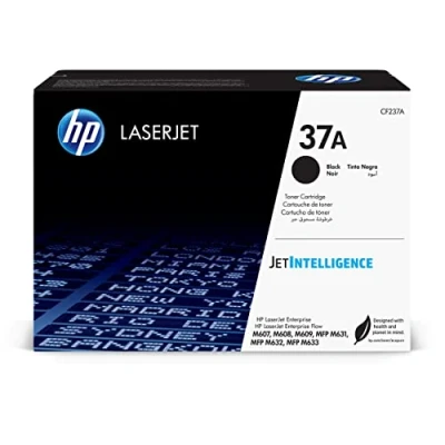 Immagine di HP 37A CF237A, Cartuccia Toner Originale da 11000 Pagine, Compatibile con le Stampanti LaserJet Pro serie Enterprise M607/M608/M609/M631/M632/M633, Nero