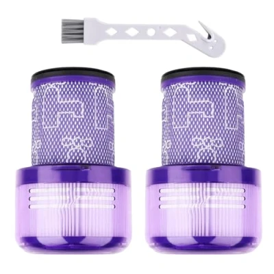 Immagine di Filtro per Dyson V12 Slim, 2 Pezzi Hepa Slim Absolute Total Clean Extra Fluffy Vacuums Accessorio, Lavabile, Sostituisci Parte 971517 01(V12 Pezzi)