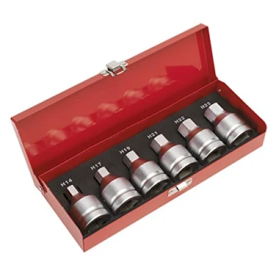 Immagine di SEALEY, Set di punte con bussole a esagono incassato, 6 pz. 3/4&quot;SQ DRIVE