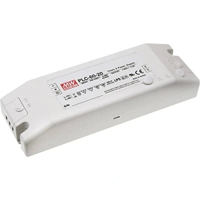 Immagine di Mean Well PLC 60 12 Driver per LED, Trasformatore LED Tensione costante, Corrente costante W 0 5 A V/DC non dimmerabile, Circuito PFC, Protezione