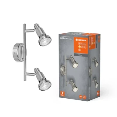 Immagine di LEDVANCE LED SPOT GU10 (EU) L 4058075540545 Faretto da soffitto (monocolore) ERP: F (A G) 5.2 W Argento