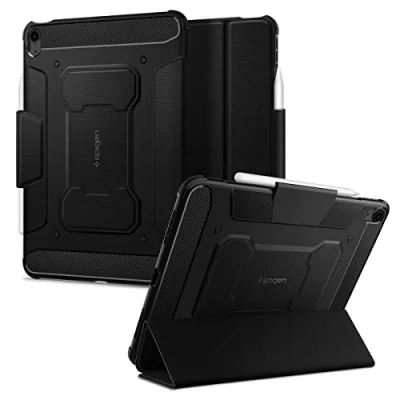 Immagine di Spigen Cover Rugged Armor PRO Compatibile con iPad Air 6a Generazione 11 Polici M2 (2024), 5a 10.9 (2022) e 4a (2020) Nero