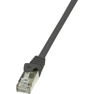 Immagine di LogiLink CP2053S RJ45 cavo di rete, patch CAT 6 F/UTP 2.00 m Nero con protezione 1 pz.