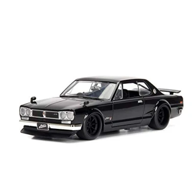 Immagine di Jada Fast and Furious Brian&#039;s Nissan Skyline GT R 2000 1971, 253203004, +8 anni, Die cast, in scala 1:24, parti apribili, con Spoiler, sistema a ruota libera