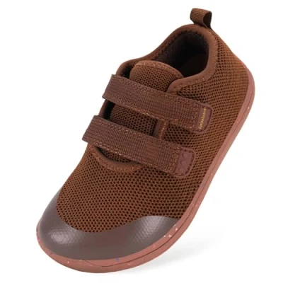 Immagine di IceUnicorn Scarpe a piedi nudi in versione larga Ragazzi Ragazze Outdoor Trail Running Minimalista da Camminare(Marrone scuro, 27 EU Larga)