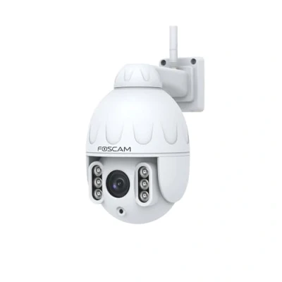 Immagine di FOSCAM Telecamera IP Wi FI PTZ da esterno 4MP con zoom ottico x4 SD4, colore: Bianco