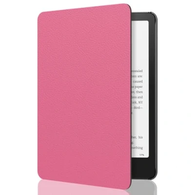 Immagine di MoKo Custodia per 7&quot; Kindle Paperwhite 12th Gen 2024&amp;Kindle Colorsoft Signature Edition 2024, Protettiva in Policarbonato di Stile Semplice e Elegante Magenta