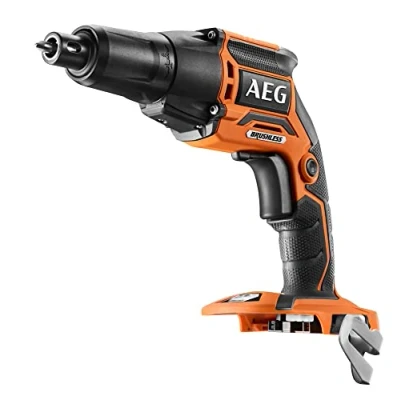 Immagine di AEG BTS18BL 0 Avvitatore per Cartongesso Brushless a Batteria 18V, Motore da 5000 g/min, Beccuccio Regolabile, Attacco Hex 1/4&quot; Rilascio Rapido, Viti 25 55 mm, Non Inclusa