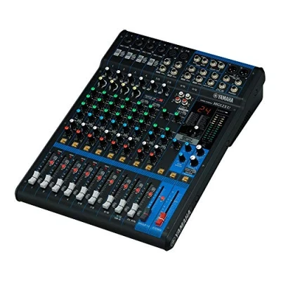 Immagine di Yamaha MG12XU Mixer Audio Console di Mixaggio Compatta con 12 Canali d&#039;Ingresso e Preamplificatori Microfonici D PRE