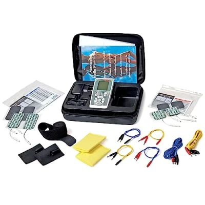 Immagine di I TECH GIMA Mio Care PRO, Elettrostimolatore 2 Canali Indipendenti, 8 Elettrodi, Display Retroilluminato, Max 100 mAh per Canale, 50 programmi: 14 medicali, 15 beauty, 21 fitness, 13 Memorie Libere