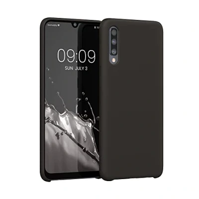 Immagine di kwmobile Cover per Samsung Galaxy A50 Custodia Back Case Smartphone in Silicone TPU Protezione Gommata nero matt