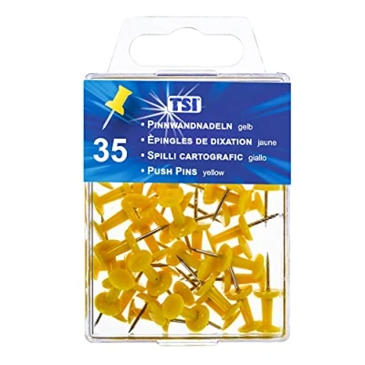 Immagine di TSI 48325 puntine, 35er Confezione Colore: Giallo