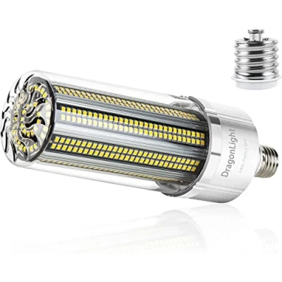 Immagine di DragonLight 120W Lampadina LED a pannocchia (sostituisce 800 Watt) 5000K bianco freddo, luce diurna E27 con adattatore E40, 14400 lumen