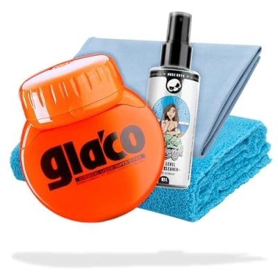 Immagine di Detailmate Set di sigillatura per vetro Soft99 Glaco Blave + Liquid Elements Streak Buster guanti in nitrile