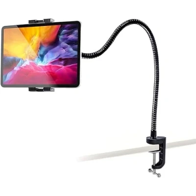 Immagine di woleyi Collo Oca Supporto Tablet, Porta Tablet Flessibile Regolabile, Braccio Lungo per Scrivania, Tavolo, Letto, Compatibile con Nintendo Switch, iPad Pro Air Mini, Telefono e 4 12.9&quot;