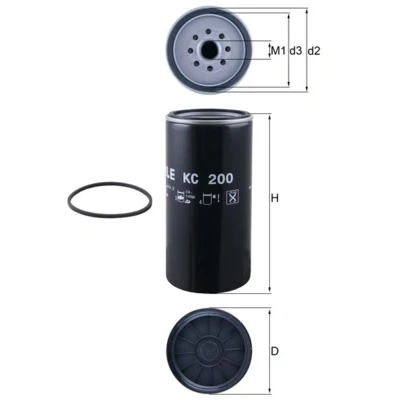 Immagine di MAHLE ORIGINAL KC 200 Filtro Carburante ad avvitamento MERCEDES BENZ: ACTROS MP2 / MP3, ATEGO 2, UNIMOG