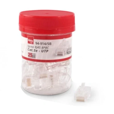 Immagine di Spina modulare RJ45 8P8C Cat.5e passante UTP ALPHAELETTRONICA 94 914/5B