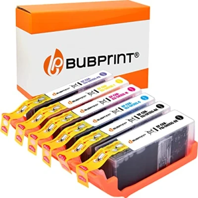 Immagine di Bubprint 6 Cartucce d&#039;inchiostro 580XL 581XL compatibili per Canon PGI 580 CLI 581 XL inkl Fotoblau Pixma TS8100 TS8150 TS8151 TS8152 TS8200 TS8250 TS8251 TS8252 TS8350 TS8351 TS8352 Multipack