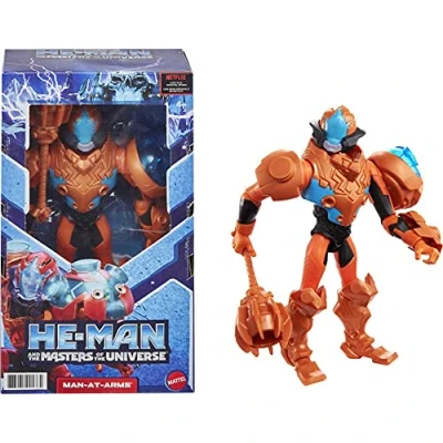 Immagine di Masters of The Universe He Man and Large Action Figure, 8.5 in Motu Character Based on Animated Series, Battle for Storytelling Play, Gift 4 Years Older