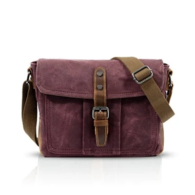 Immagine di FANDARE New Borsa A Tracolla Del Computer Portatile 7.9 Pollici Busta Bag Uomini Commercio Viaggi Multifunzionale Avvolgere Crossbody Traspirante Tela, Rosso, L, Zaino per il tempo libero