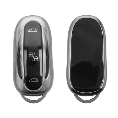 Immagine di kwmobile Custodia Compatibile con Tesla Model X Cover Chiavi Auto Protezione Copri Telecomando Copertina Chiave Copertura Gommata Silicone TPU