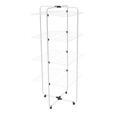 Immagine di Vileda Adapto 4 Stendibiancheria a torre livelli Snodo modulabile Facile da spostare Per interni ed esterni Pieghevole