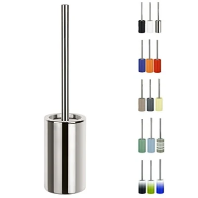 Immagine di Spirella Tube Scopino per WC, in Porcellana, Colore: Argento