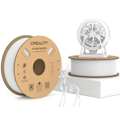 Immagine di Creality Hyper PETG, filamento bianco, 1,75 mm, PETG 2 kg, per stampante 3D, precisione dimensionale +/ 0,03 materiali di stampa 3D la maggior parte delle stampanti