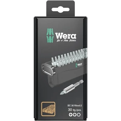 Immagine di Wera Bit Check 30 Wood 2 SB 05057438001 Kit inserti parti Croce Phillips, Pozidriv, TORX