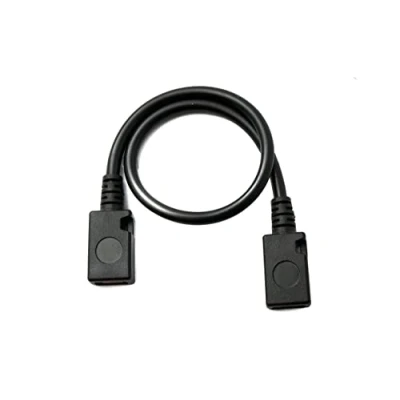 Immagine di SYSTEM S Cavo USB 2.0 da 15 cm Micro B femmina a adattatore in nero