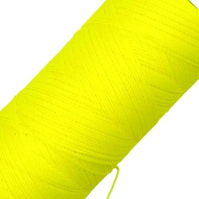 Immagine di LINHASITA, Rocchetto di Filo Cerato, 100 g, 360 m, 0,5 mm Spessore, in Poliestere, per macramé, 30 Colori Giallo Neon